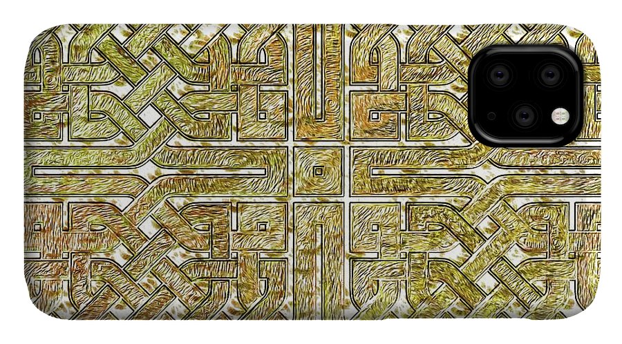 Gold Celtic Knot Square - Phone Case