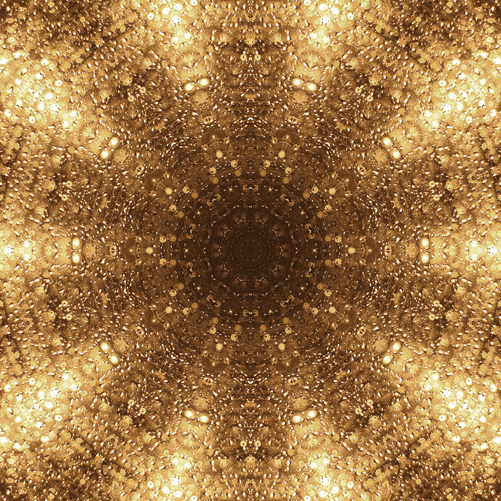 Gold Disco Kaleidoscope Digital Image Download