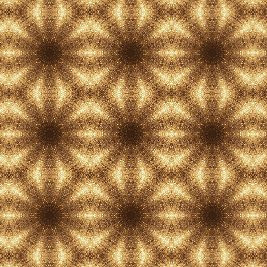 Gold Disco Kaleidoscope Digital Image Download