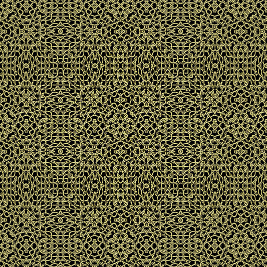 Gold Lace Kaleidoscope Digital Image Download
