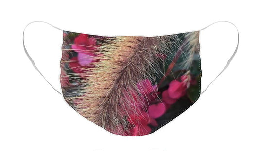Grass and Geraniums - Face Mask