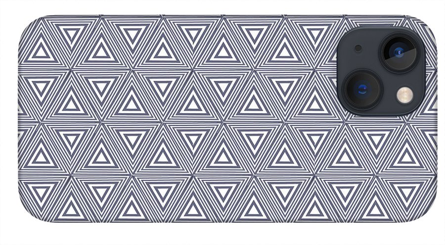 Gray Triangles - Phone Case