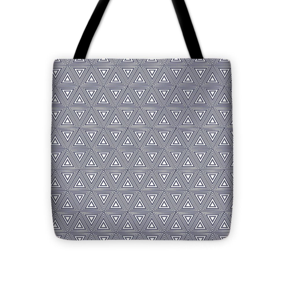 Gray Triangles - Tote Bag