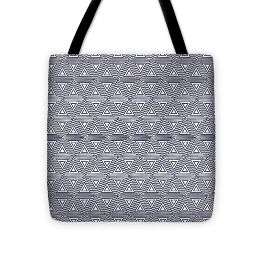 Gray Triangles - Tote Bag