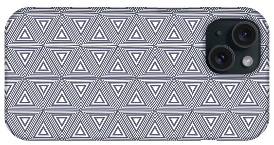 Gray Triangles - Phone Case