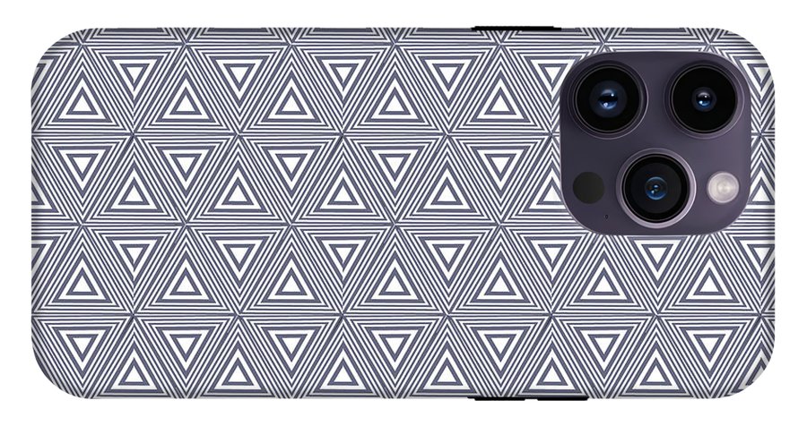 Gray Triangles - Phone Case