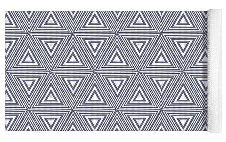 Gray Triangles - Yoga Mat