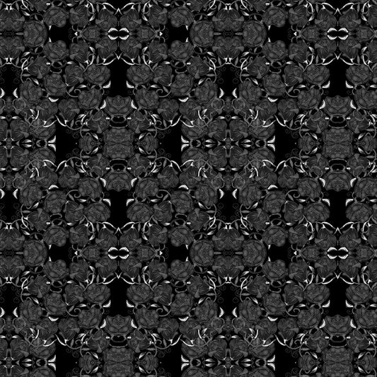 Gray Roses on Black Digital Image Download