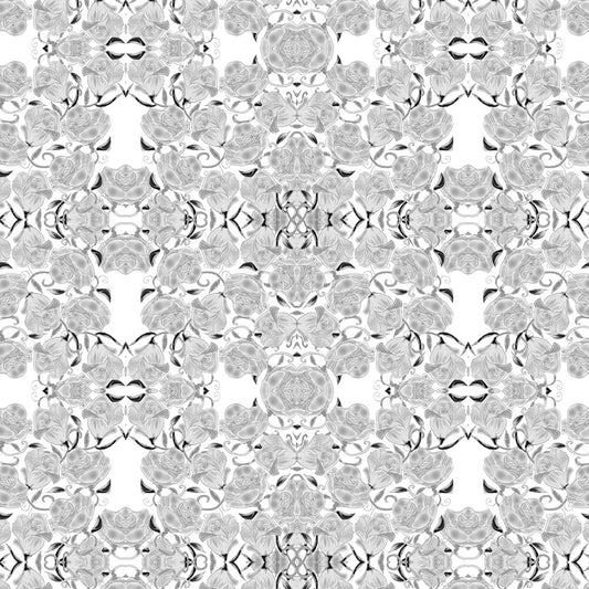 Gray Roses on White Digital Image Download