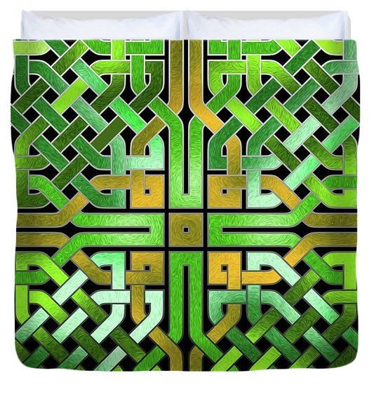 Green Celtic Knot - Duvet Cover