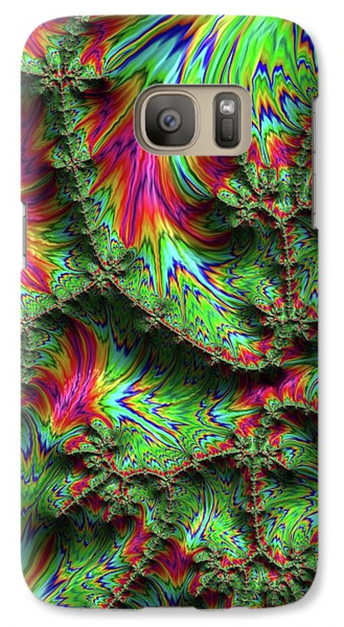 Green Feather Fractal - Phone Case