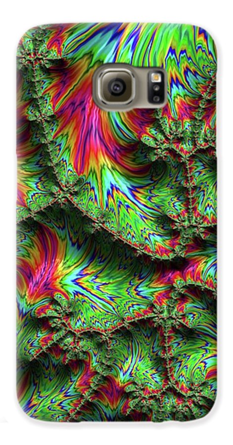 Green Feather Fractal - Phone Case