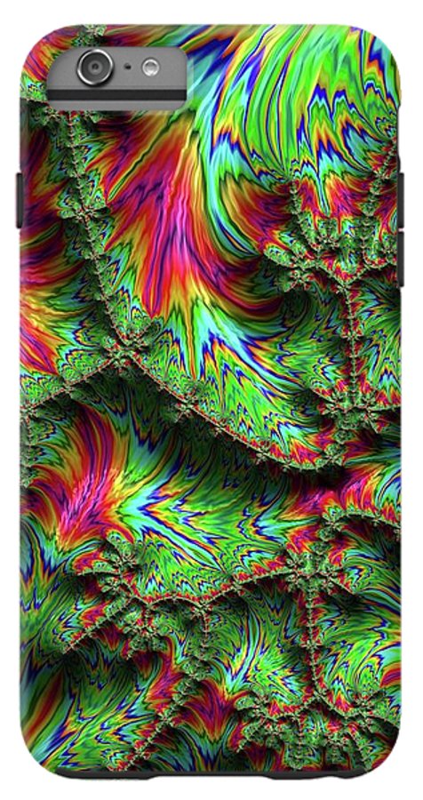 Green Feather Fractal - Phone Case