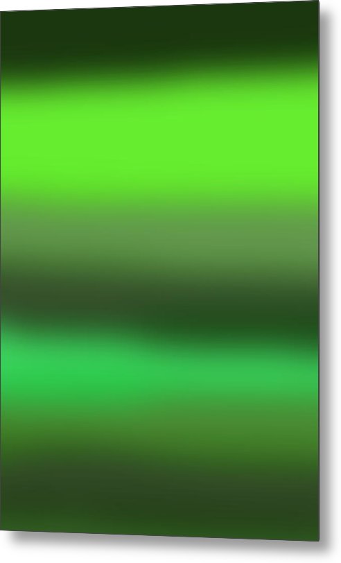 Green Grass Gradient - Metal Print