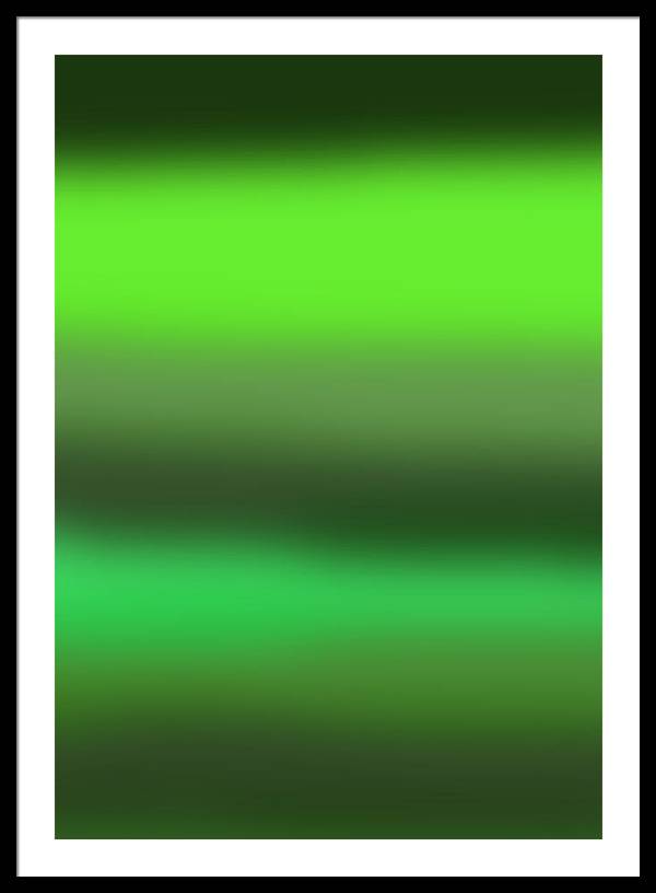 Green Grass Gradient - Framed Print