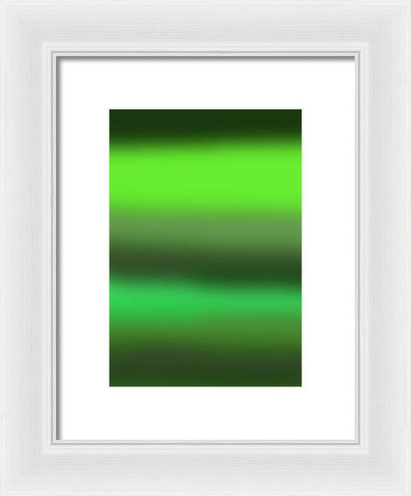 Green Grass Gradient - Framed Print