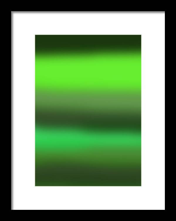 Green Grass Gradient - Framed Print