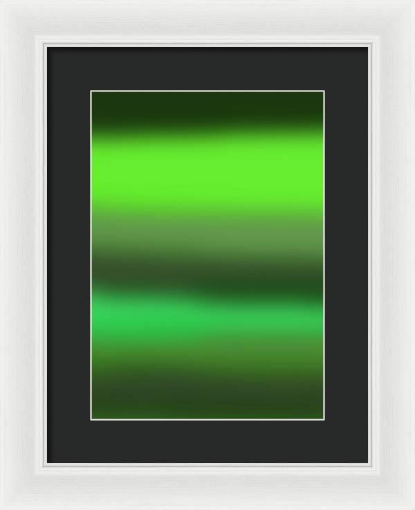 Green Grass Gradient - Framed Print
