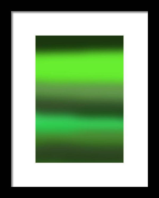 Green Grass Gradient - Framed Print