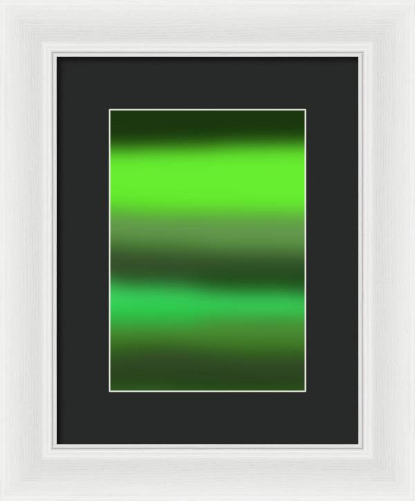 Green Grass Gradient - Framed Print