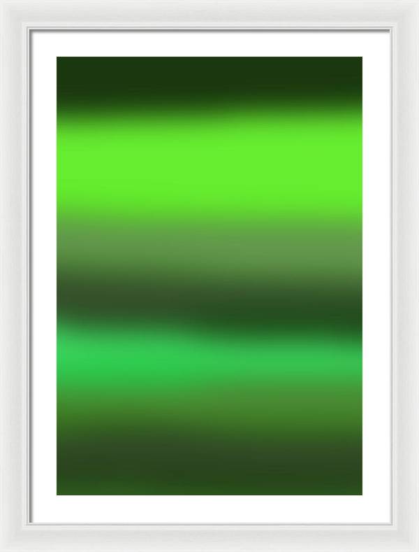 Green Grass Gradient - Framed Print