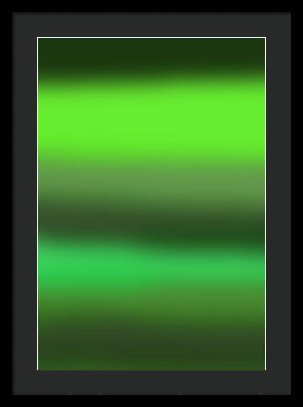 Green Grass Gradient - Framed Print