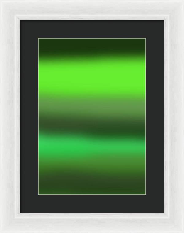 Green Grass Gradient - Framed Print
