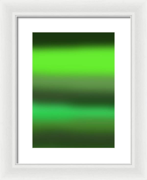 Green Grass Gradient - Framed Print