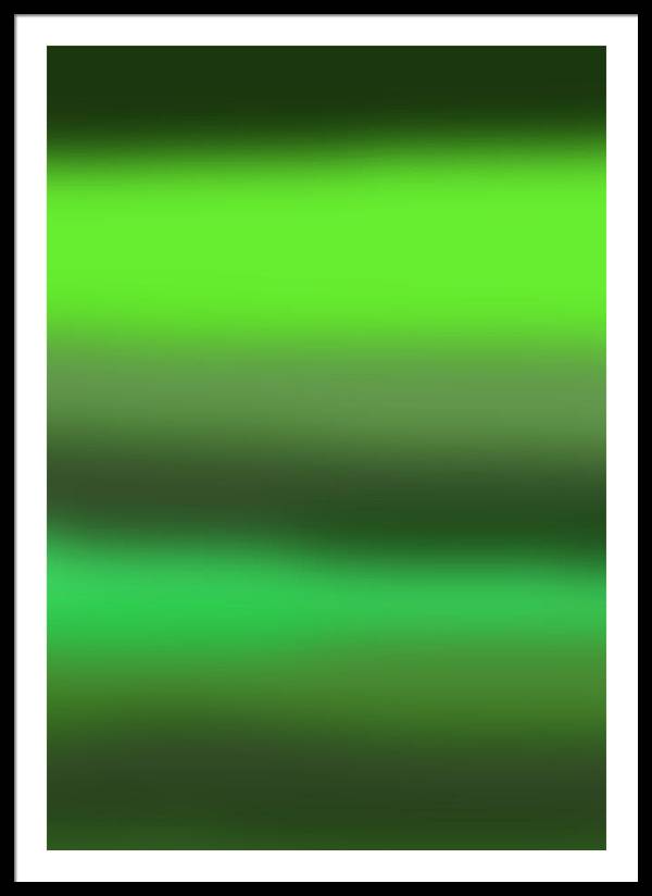 Green Grass Gradient - Framed Print