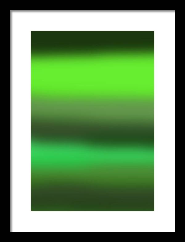 Green Grass Gradient - Framed Print