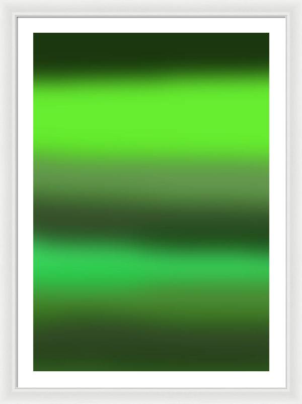 Green Grass Gradient - Framed Print