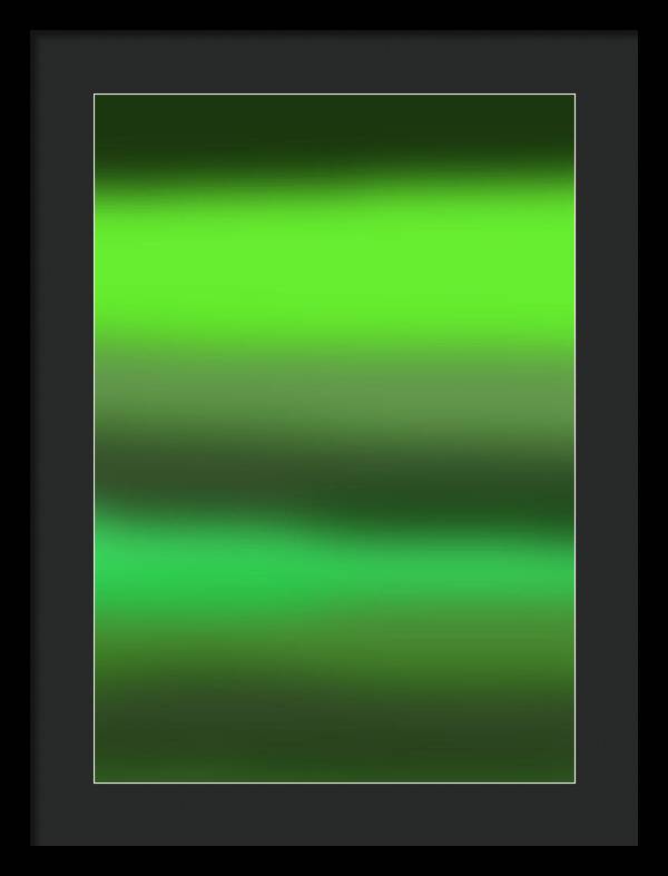 Green Grass Gradient - Framed Print