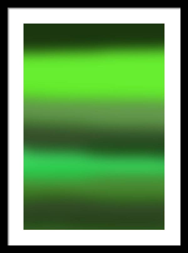 Green Grass Gradient - Framed Print