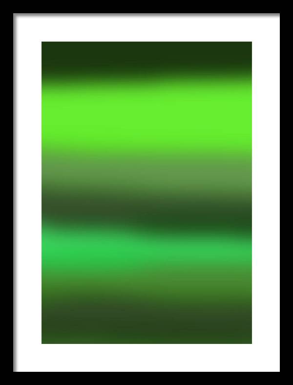 Green Grass Gradient - Framed Print