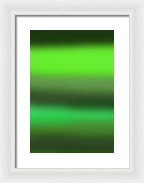 Green Grass Gradient - Framed Print