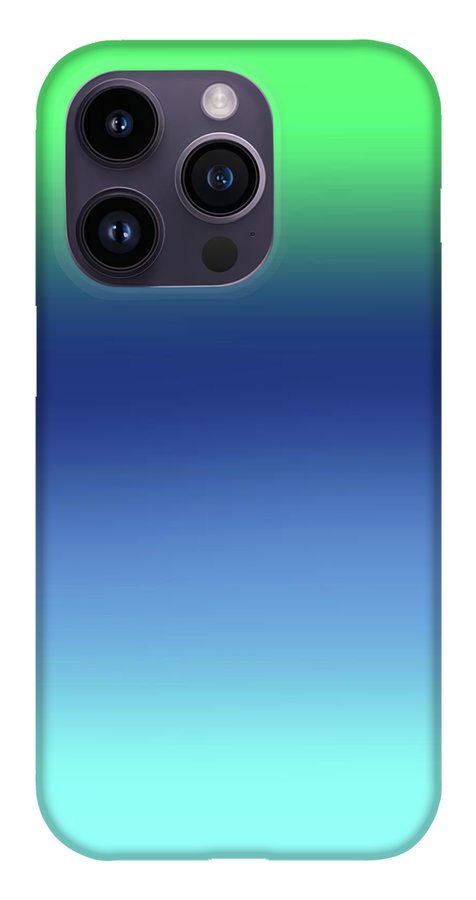 Green Navy Aqua Gradient - Phone Case