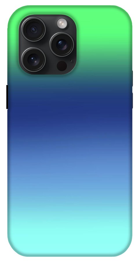 Green Navy Aqua Gradient - Phone Case
