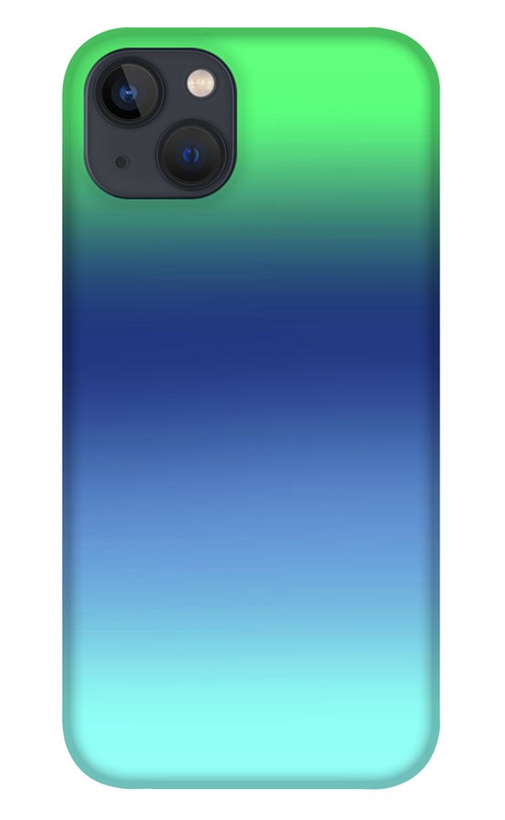 Green Navy Aqua Gradient - Phone Case