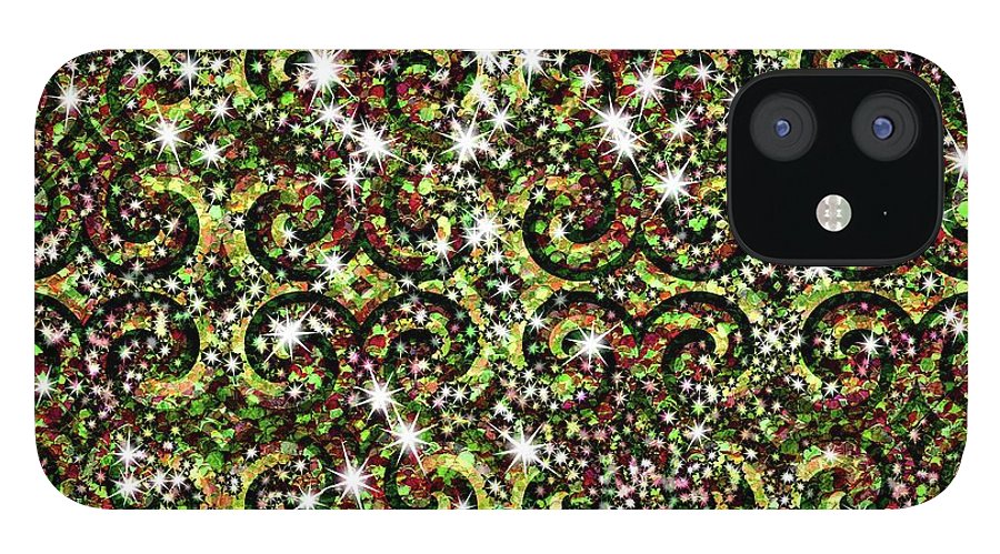 Green Sparkle Swirl - Phone Case