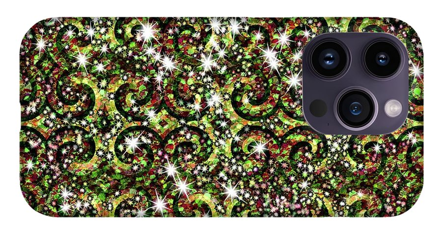 Green Sparkle Swirl - Phone Case
