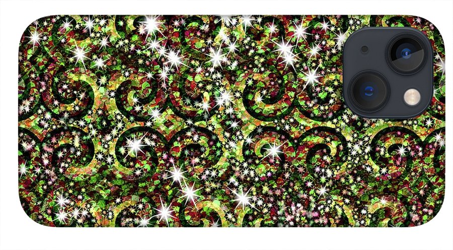 Green Sparkle Swirl - Phone Case