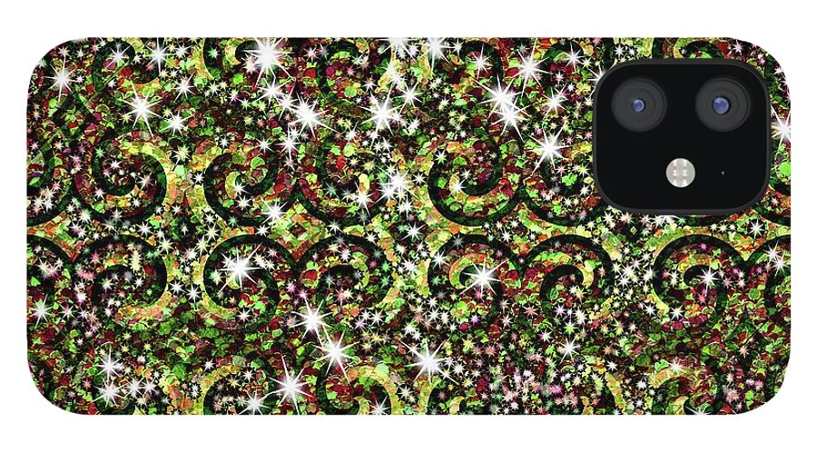 Green Sparkle Swirl - Phone Case