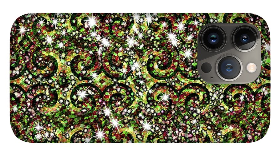 Green Sparkle Swirl - Phone Case