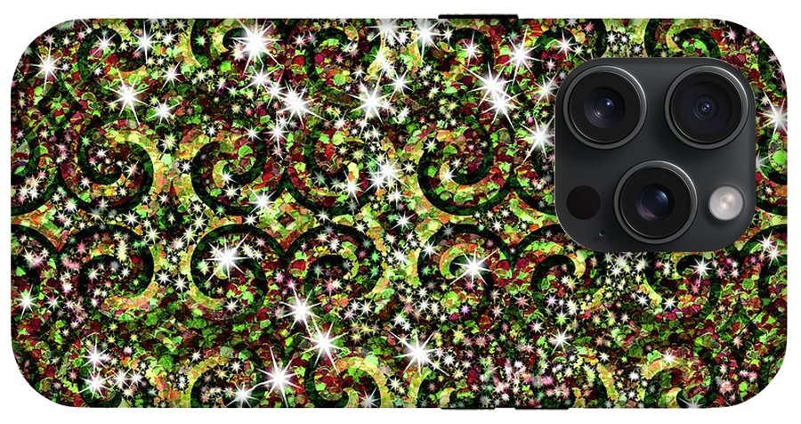 Green Sparkle Swirl - Phone Case