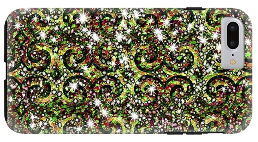 Green Sparkle Swirl - Phone Case