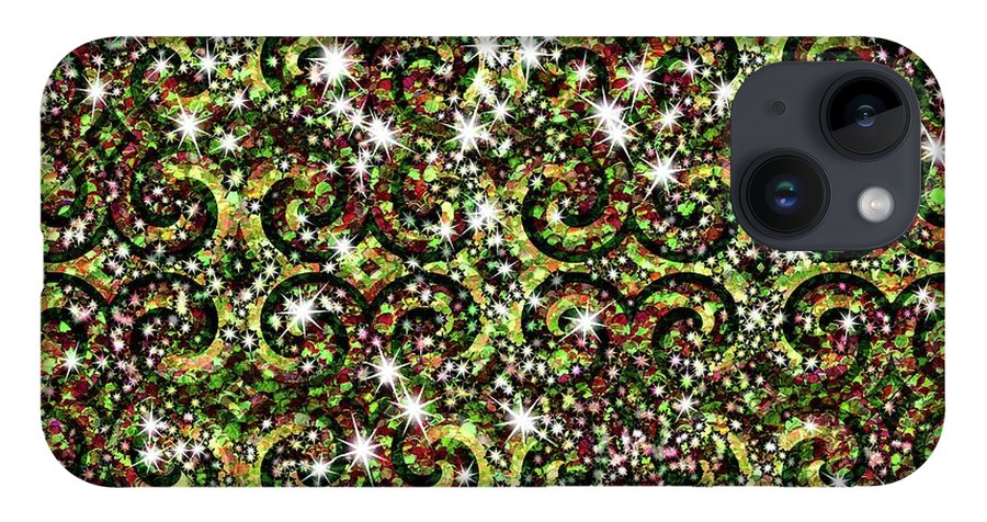 Green Sparkle Swirl - Phone Case