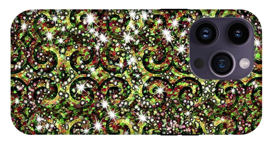 Green Sparkle Swirl - Phone Case