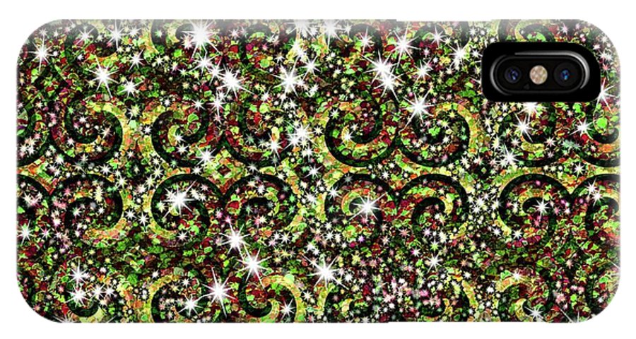 Green Sparkle Swirl - Phone Case