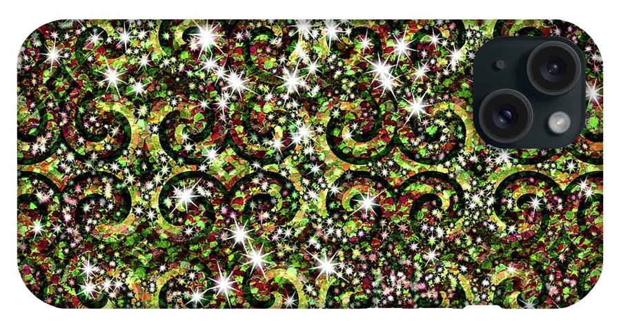 Green Sparkle Swirl - Phone Case