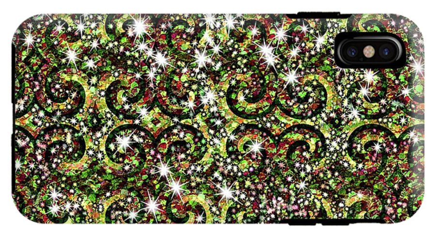 Green Sparkle Swirl - Phone Case